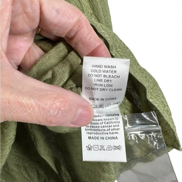 Promesa NWT  Prairie Collar Green Button Front size Small NWT Feminine Girlie - Picture 5 of 11